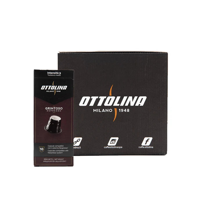 Caffè Ottolina Kapseln - Mischung Grintoso Kiste